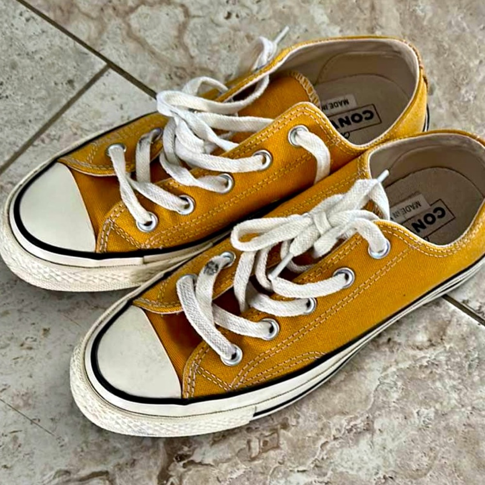 Mustard Low Top Converse